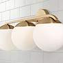4_Capital Oliver 25 1/2" Wide Matte Brass 3-Light Bath Light more views