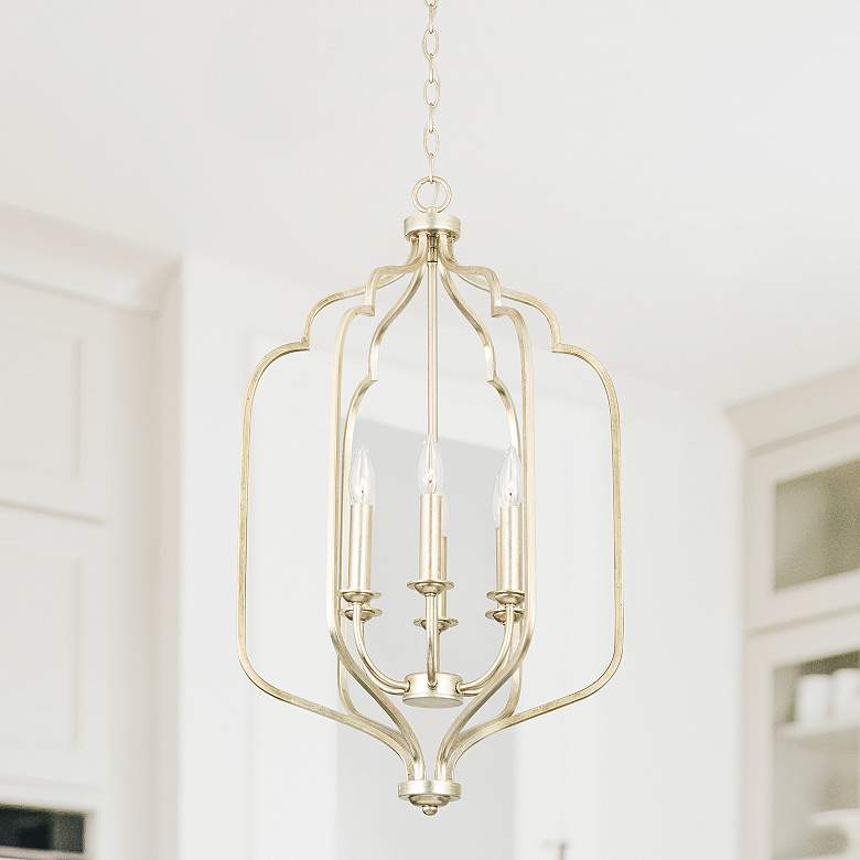 Image 1 Capital Ophelia 18" Wide Winter Gold 6-Light Foyer Pendant