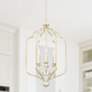 Capital Ophelia 18" Wide Winter Gold 6-Light Foyer Pendant