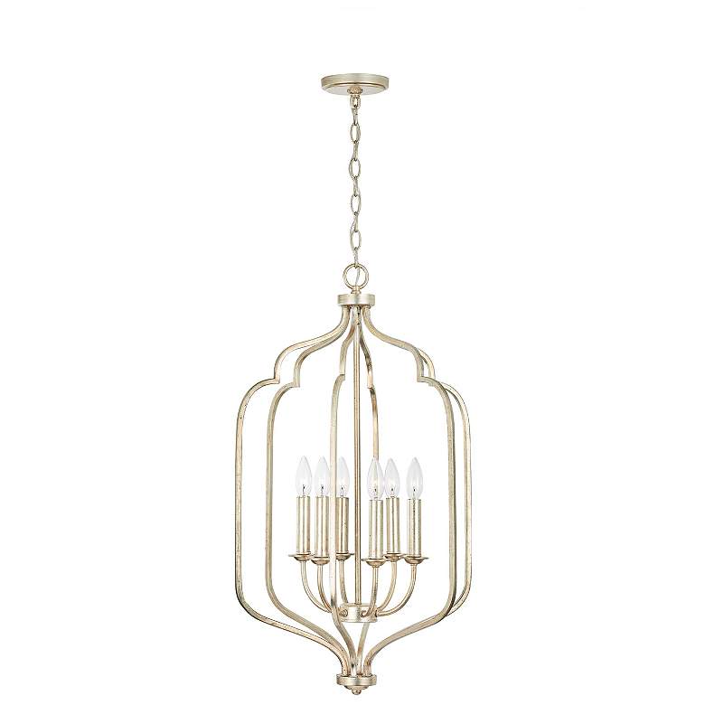Image 4 Capital Ophelia 18" Wide Winter Gold 6-Light Foyer Pendant more views