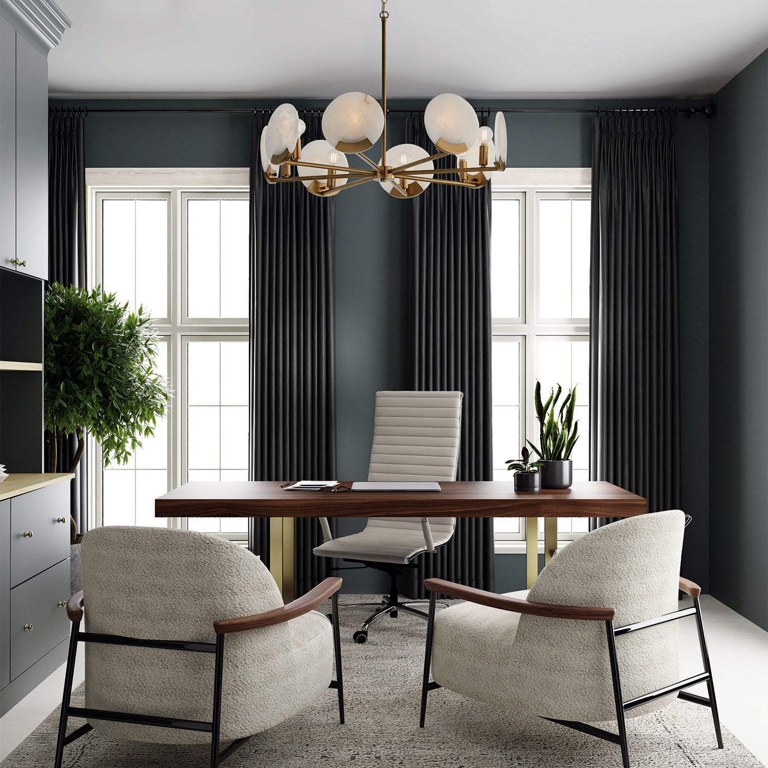 Image 7 Capital Oriya 27 3/4" Wide Aged Brass 8-Light Chandelier more views