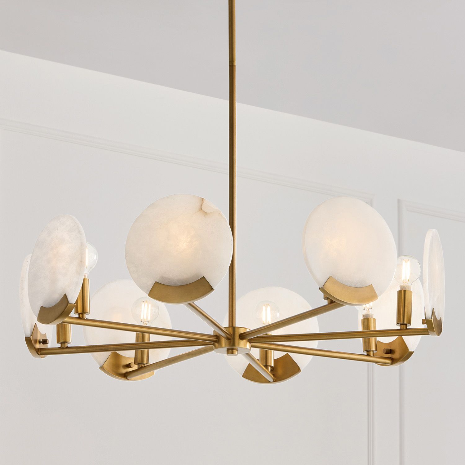 Capital Oriya 27 3/4" Wide Aged Brass 8-Light Chandelier
