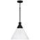 Capital Paloma 15" Wide Textured Black Pendant Light