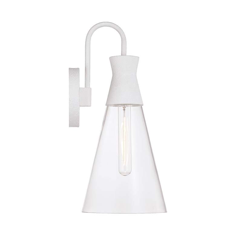 Image 6 Capital Paloma 16 1/4" High Textured White Wall Sconce more views