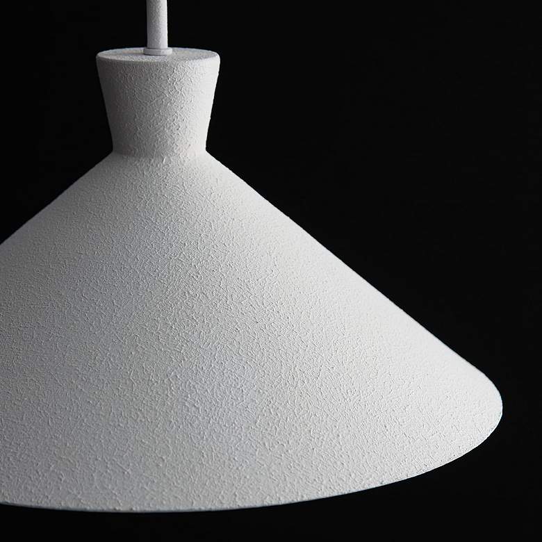 Image 3 Capital Paloma 17 3/4" Wide Textured White Pendant Light more views