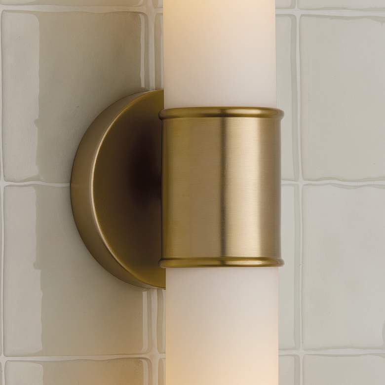 Image 3 Capital Parson 25 1/4" High Matte Brass 2-Light Wall Sconce more views