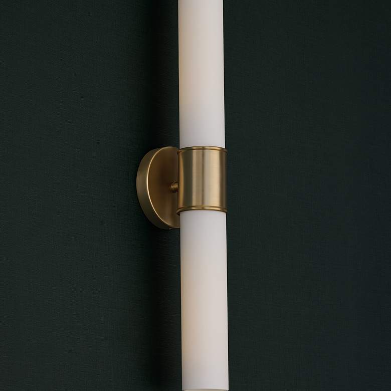 Image 4 Capital Parson 25 1/4" High Matte Brass 2-Light Wall Sconce more views