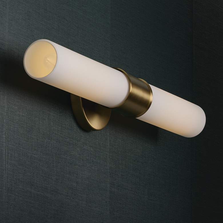 Image 5 Capital Parson 25 1/4" High Matte Brass 2-Light Wall Sconce more views