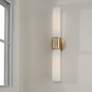 6_Capital Parson 25 1/4" High Matte Brass 2-Light Wall Sconce more views