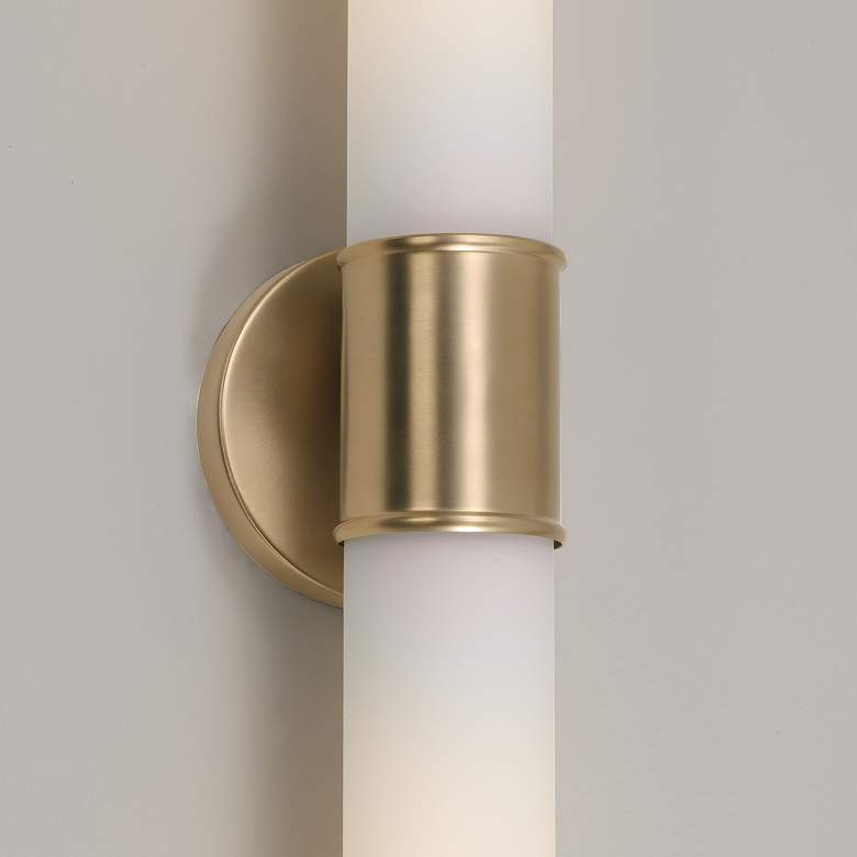 Image 7 Capital Parson 25 1/4" High Matte Brass 2-Light Wall Sconce more views