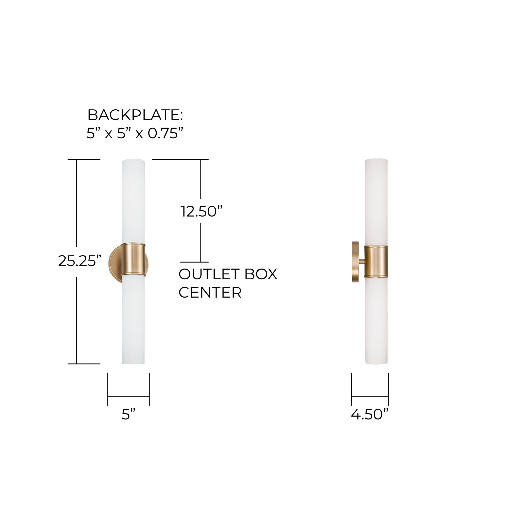 Capital Parson 25 1/4" High Matte Brass 2-Light Wall Sconce