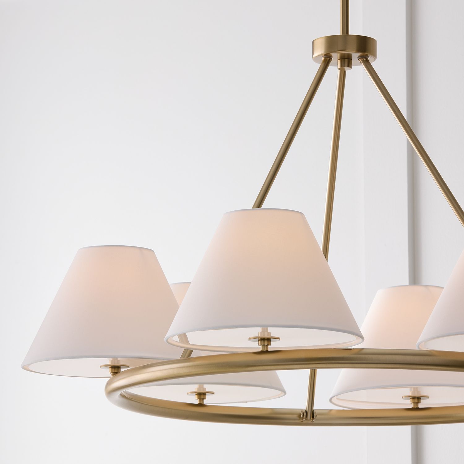 Capital Parson 35" Wide Matte Brass 6-Light Chandelier
