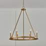 Thumbnail4 of Capital Pearson 26" Wide Aged Brass 6-Light Chandelier more views