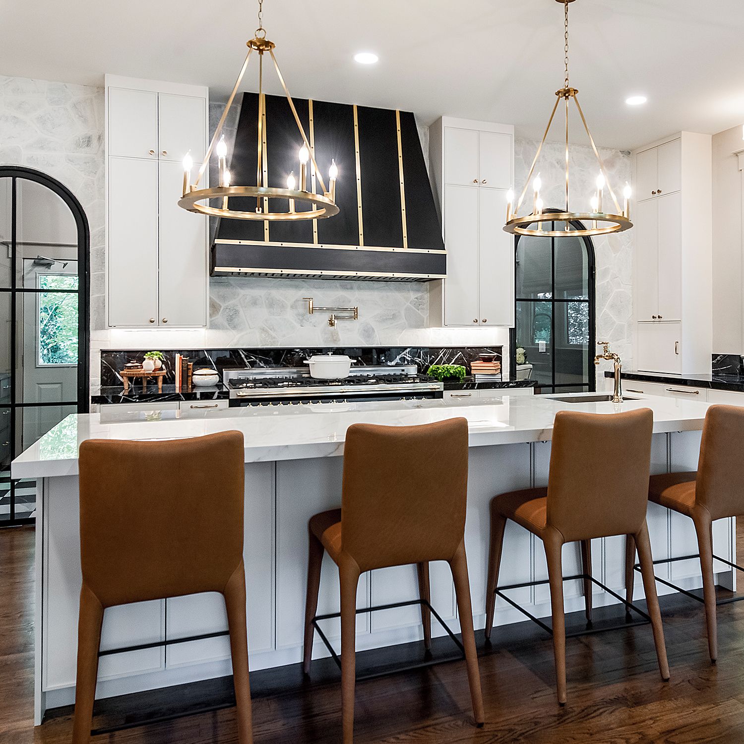 Capital Pearson 26" Wide Aged Brass 6-Light Chandelier