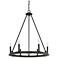 Capital Pearson 26" Wide Black Iron 6-Light Chandelier