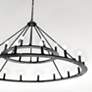 4_Capital Pearson 48" Wide Black Iron 24-Light Chandelier more views