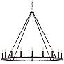 2_Capital Pearson 60" Wide Black Iron 20-Light Chandelier