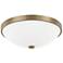 Capital Perkins 12 1/2" Wide Aged Brass Bowl Ceiling Light