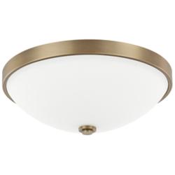Capital Perkins 12 1/2" Wide Aged Brass Bowl Ceiling Light