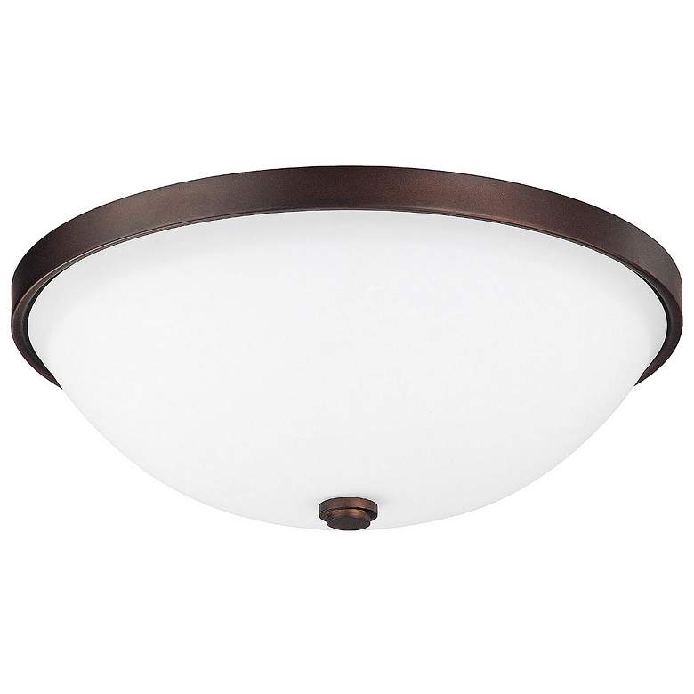 Image 1 Capital Perkins 12 1/2" Wide Burnished Bronze Ceiling Light