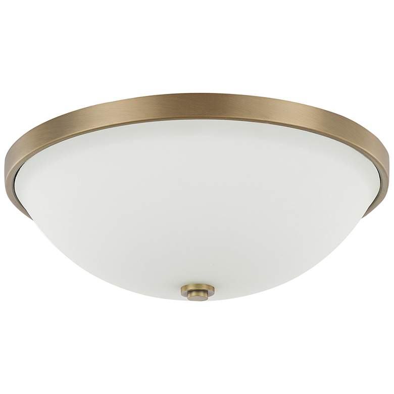 Image 1 Capital Perkins 14 3/4" Wide Aged Brass Ceiling Light