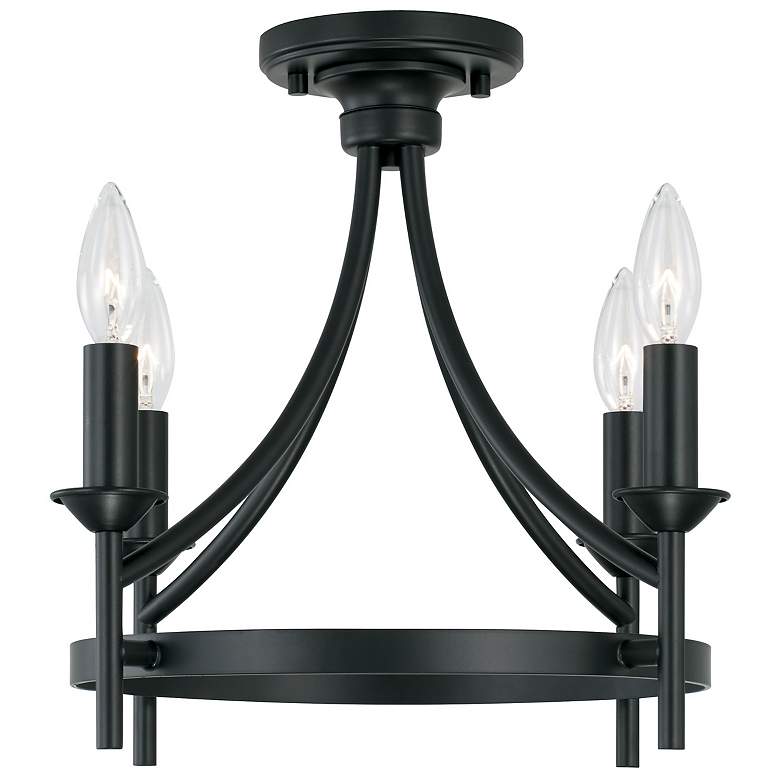 Image 2 Capital Peyton 16" Wide Matte Black 4-Light Ceiling Light