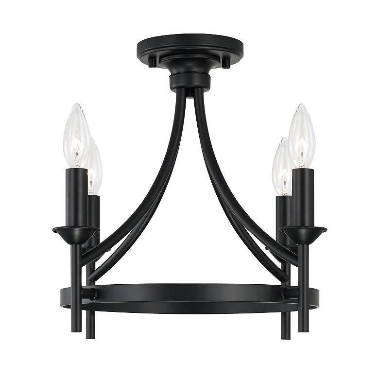 Image 5 Capital Peyton 16" Wide Matte Black 4-Light Ceiling Light more views