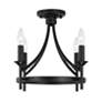 5_Capital Peyton 16" Wide Matte Black 4-Light Ceiling Light more views