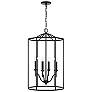 2_Capital Peyton 18" Wide Matte Black 4-Light Lantern Pendant