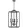 Capital Peyton 18" Wide Matte Black 4-Light Lantern Pendant
