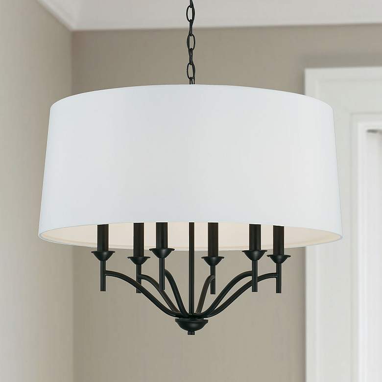 Image 1 Capital Peyton 26" Wide Matte Black Pendant Light