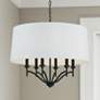 1_Capital Peyton 26" Wide Matte Black Pendant Light