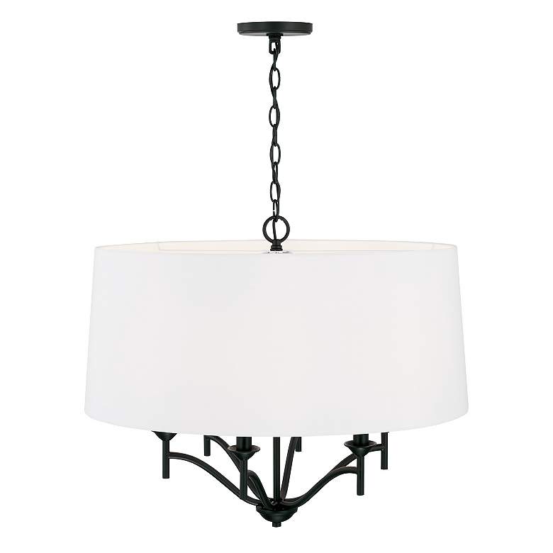 Image 4 Capital Peyton 26" Wide Matte Black Pendant Light more views