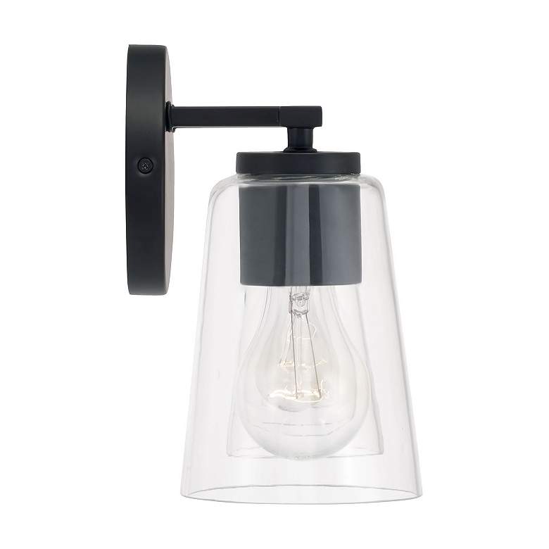 Image 4 Capital Portman 25" Wide Matte Black 3-Light Bath Light more views