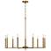 Capital Portman 34" Wide Aged Brass 9-Light Chandelier