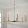 1_Capital Portman 34" Wide Aged Brass 9-Light Chandelier