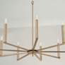 3_Capital Portman 34" Wide Aged Brass 9-Light Chandelier more views