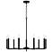 Capital Portman 34" Wide Matte Black 9-Light Chandelier