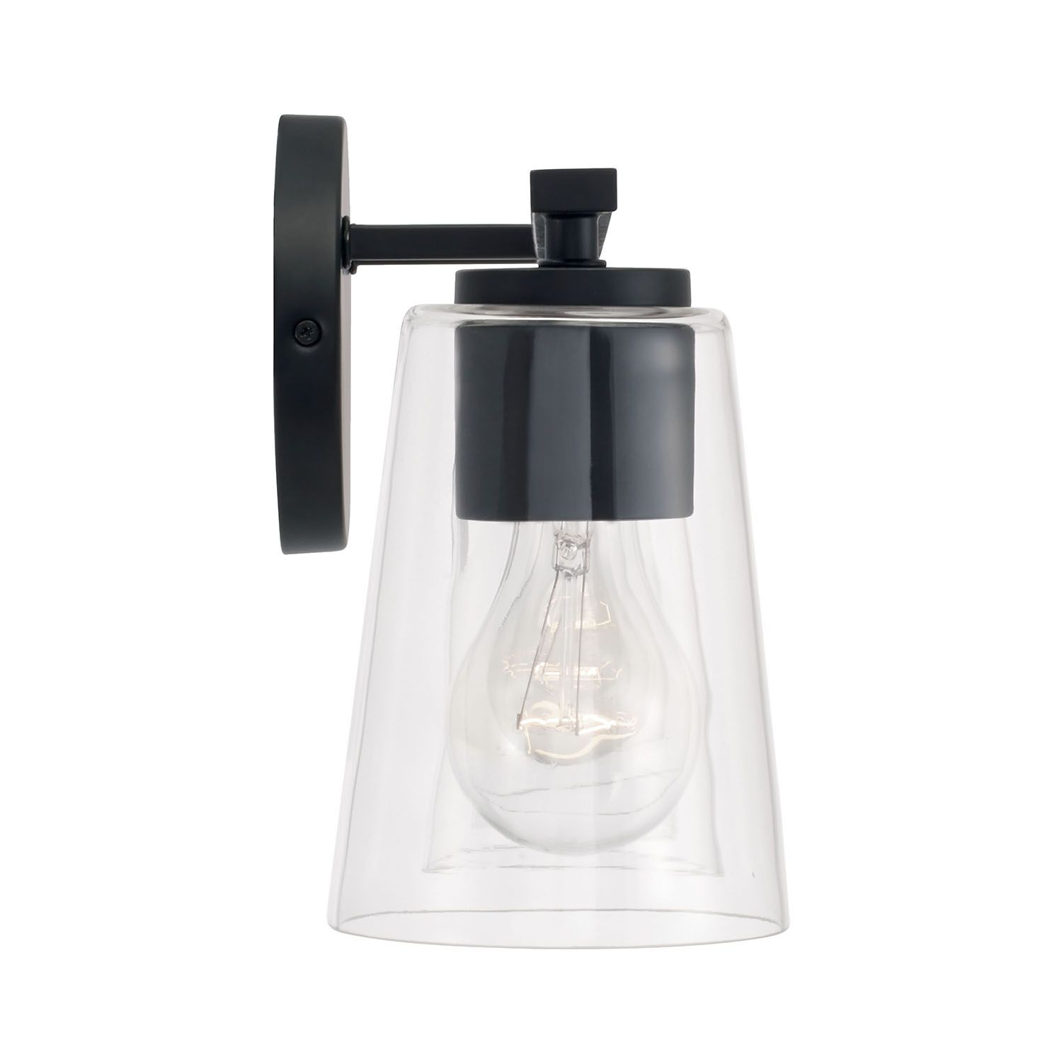 Image 4 Capital Portman 35 1/4" Wide Matte Black 4-Light Bath Light more views