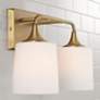 3_Capital Presley 10 1/4" High Aged Brass 2-Light Wall Sconce more views