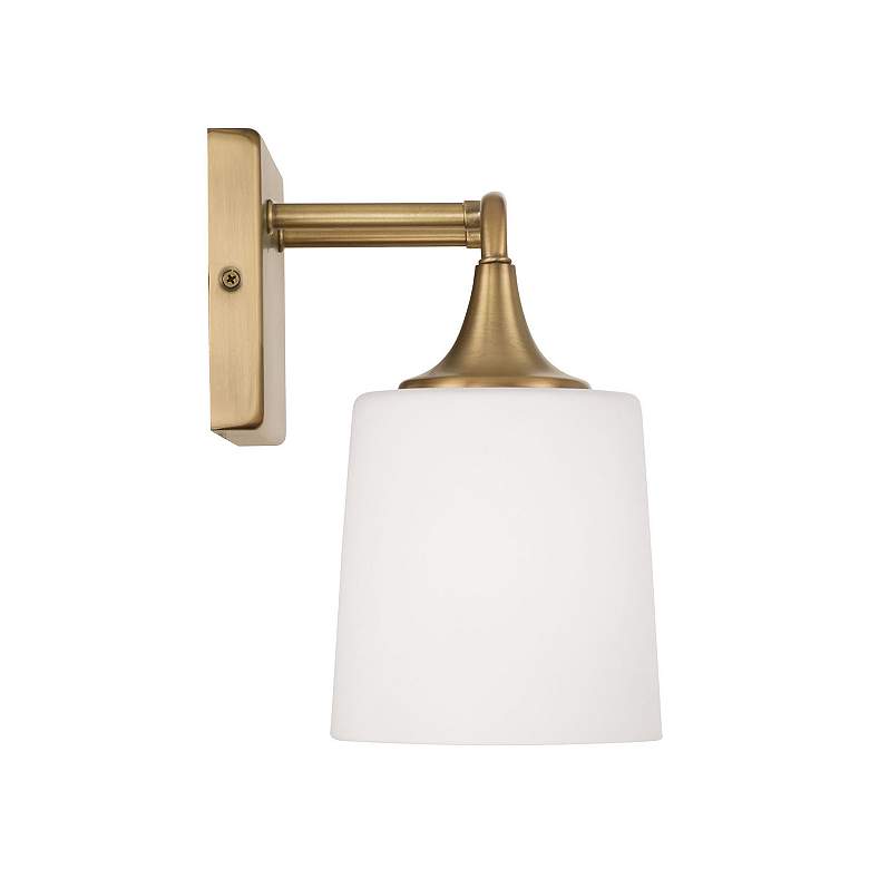 Image 4 Capital Presley 10 1/4" High Aged Brass 2-Light Wall Sconce more views