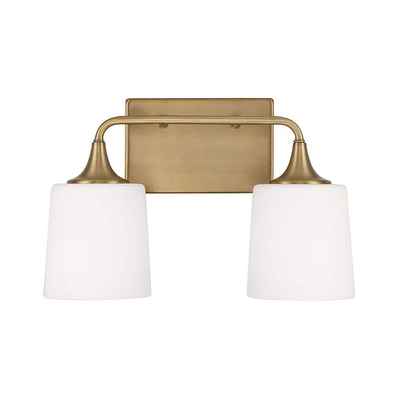 Image 5 Capital Presley 10 1/4" High Aged Brass 2-Light Wall Sconce more views