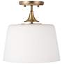 2_Capital Presley 11 3/4" Wide Aged Brass Ceiling Light