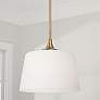1_Capital Presley 11 3/4" Wide Aged Brass Ceiling Light