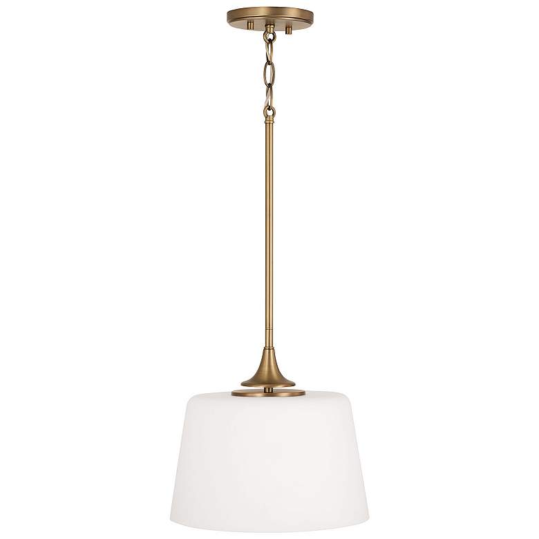 Image 5 Capital Presley 11 3/4" Wide Aged Brass Ceiling Light more views
