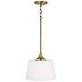 5_Capital Presley 11 3/4" Wide Aged Brass Ceiling Light more views