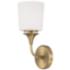 Capital Presley 13 3/4" High Aged Brass Wall Sconce