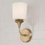 1_Capital Presley 13 3/4" High Aged Brass Wall Sconce