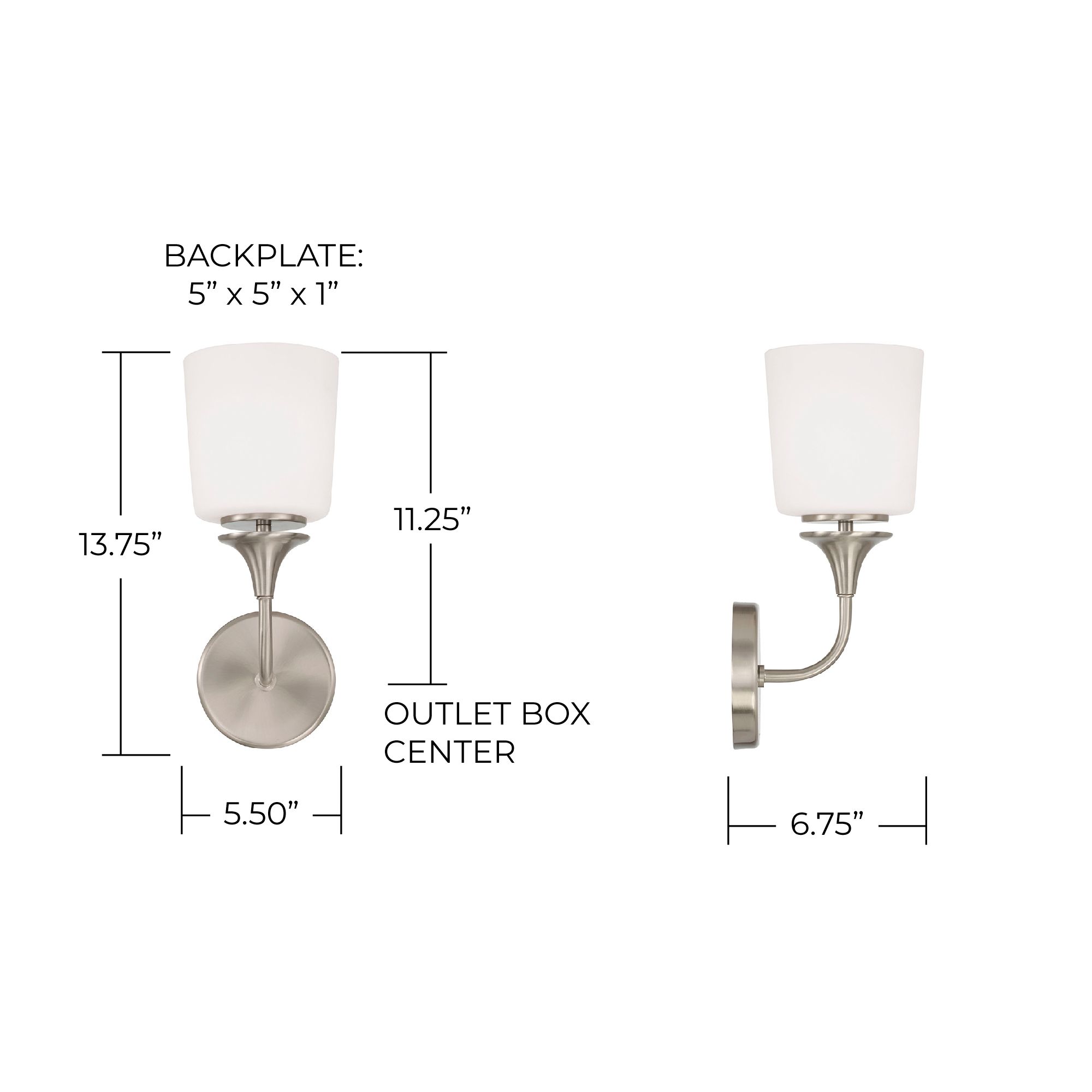 Capital Presley 13 3/4" High Brushed Nickel Wall Sconce