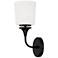 Capital Presley 13 3/4" High Matte Black Wall Sconce